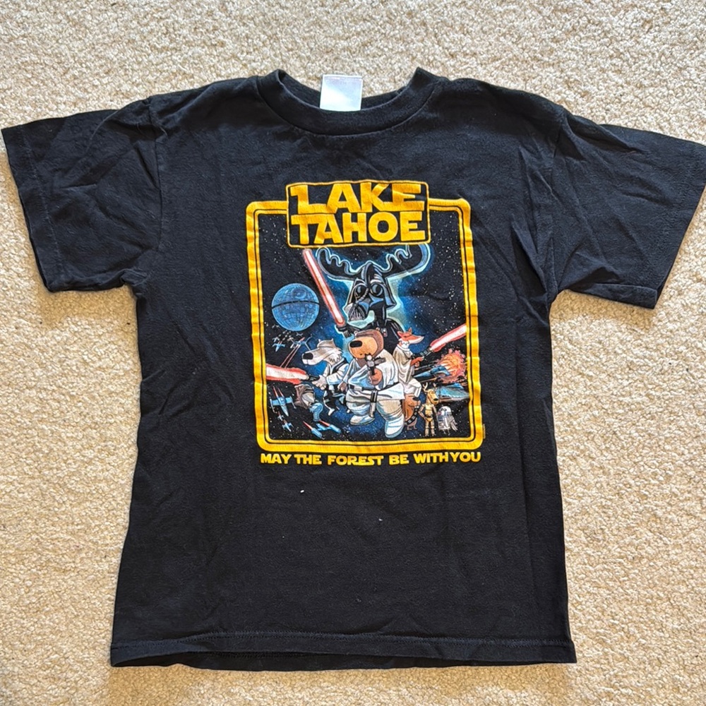 Black Short Sleeve Graphic Tees